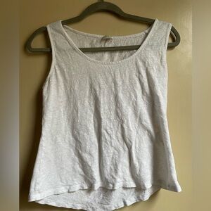 Poetry 100% Linen Tank Size 10 white muscle tank